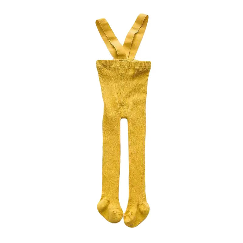 Children Winter Leggings - Baby Suspender Tights With Elastic Waist | Cotton Blend - ZOOMNSTORE