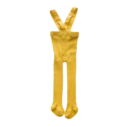 Children Winter Leggings - Baby Suspender Tights With Elastic Waist | Cotton Blend - ZOOMNSTORE