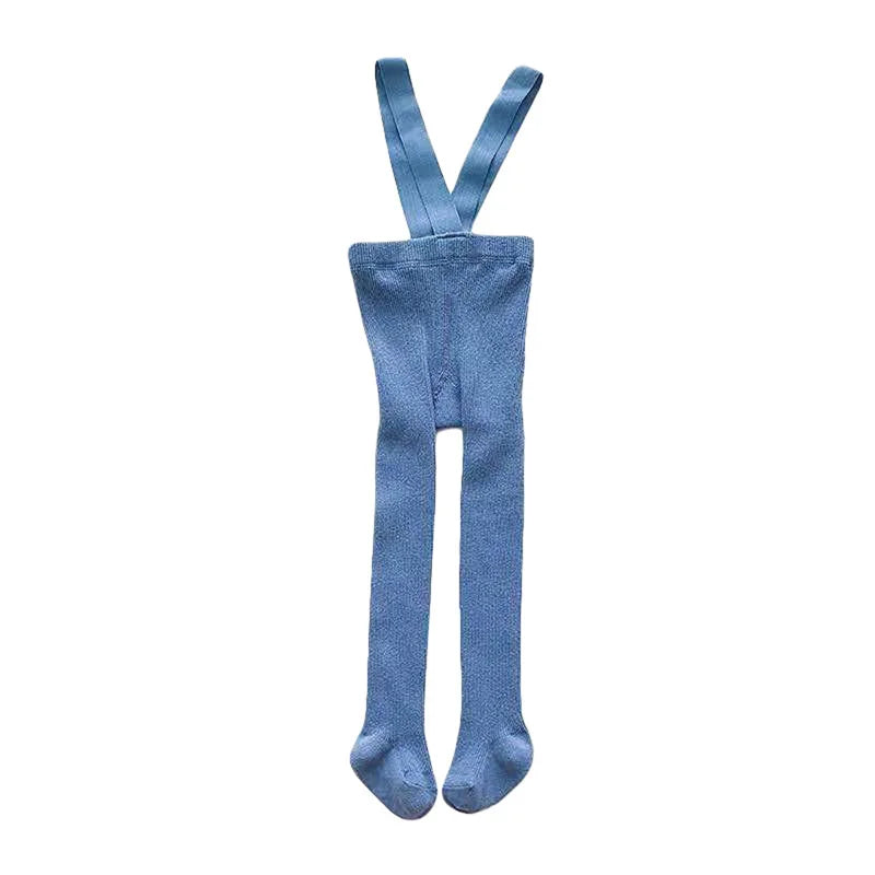 Children Winter Leggings - Baby Suspender Tights With Elastic Waist | Cotton Blend - ZOOMNSTORE