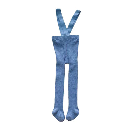 Children Winter Leggings - Baby Suspender Tights With Elastic Waist | Cotton Blend - ZOOMNSTORE
