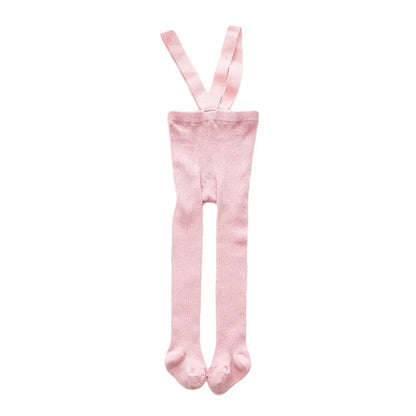 Children Winter Leggings - Baby Suspender Tights With Elastic Waist | Cotton Blend - ZOOMNSTORE