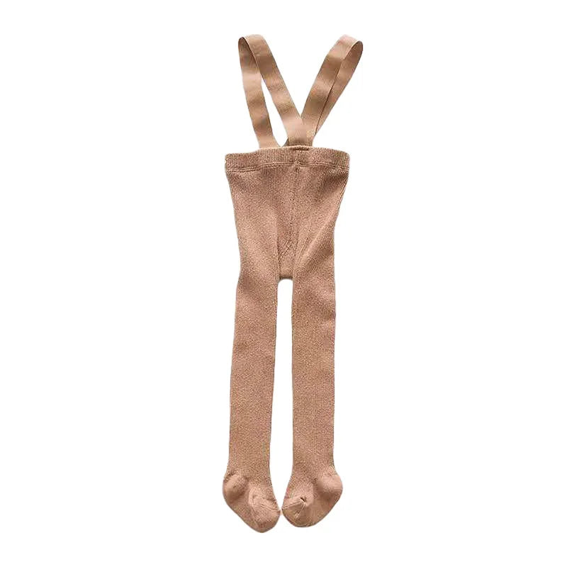 Children Winter Leggings - Baby Suspender Tights With Elastic Waist | Cotton Blend - ZOOMNSTORE