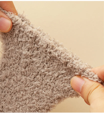 1 Pairs Winter Coral Fleece Children Socks Thick Warm Anti-slip Newborn Girls Boys Tube Socks Indoor Floor Socks For 0-5 Years - ZOOMNSTORE