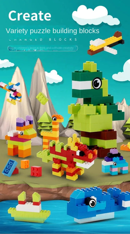 Children's Building Blocks - Bulk Creative DIY Set | Urban Classic Educational Toy - ZOOMNSTORE