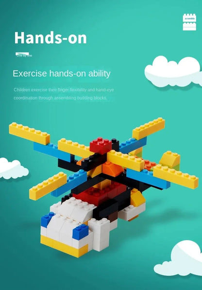 Children's Building Blocks - Bulk Creative DIY Set | Urban Classic Educational Toy - ZOOMNSTORE