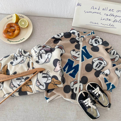 Cartoon Printed Kids Jackets - Casual Long Sleeve Outerwear for Boys  Girls - ZOOMNSTORE