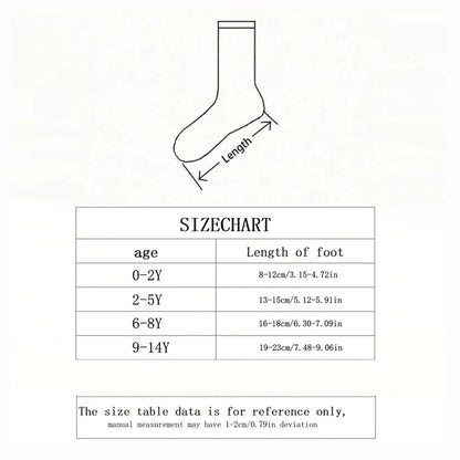 5 Pairs Children's Socks, Boys' Cartoon Cute Puppy Mid Length Socks , Students' , Autumn/ Winter Versatile Socks - ZOOMNSTORE