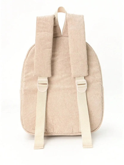 Cute Cartoon Bear Corduroy Backpack - Kids Kindergarten School Bag - ZOOMNSTORE