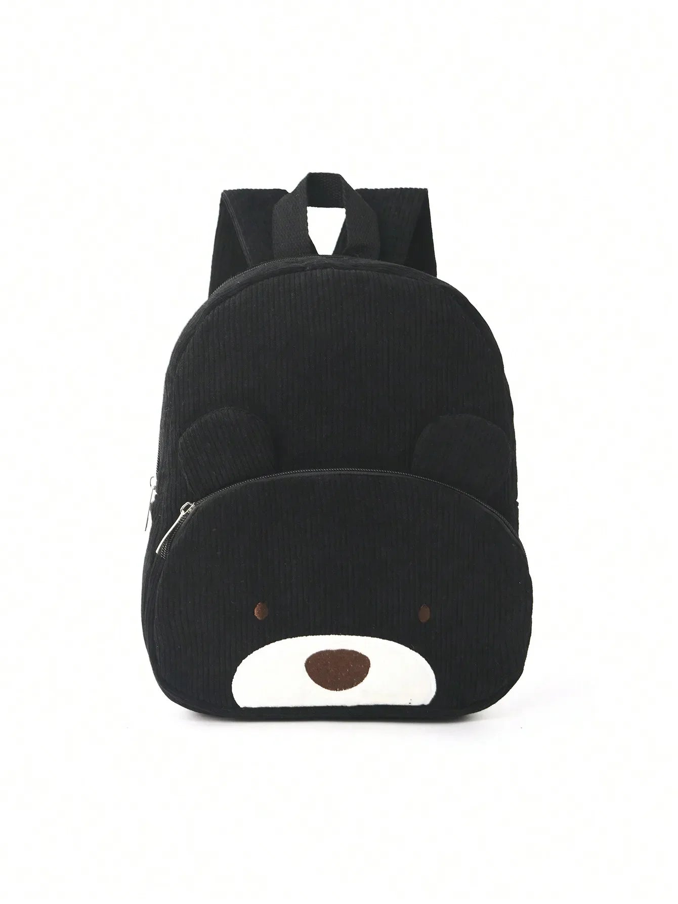 Cute Cartoon Bear Corduroy Backpack - Kids Kindergarten School Bag - ZOOMNSTORE