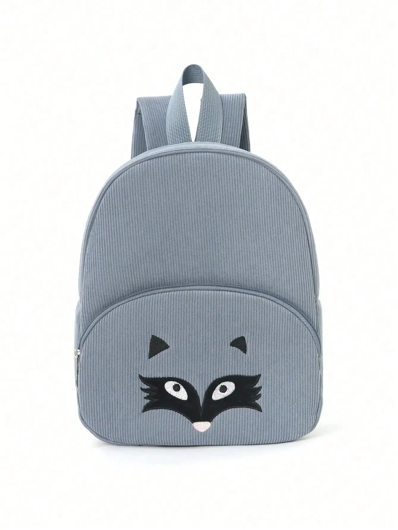 Cute Cartoon Bear Corduroy Backpack - Kids Kindergarten School Bag - ZOOMNSTORE