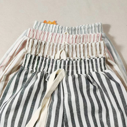 Children's Cotton Shorts - Boys Casual Summer Pants With Elastic Waist, Loose Fit - ZOOMNSTORE