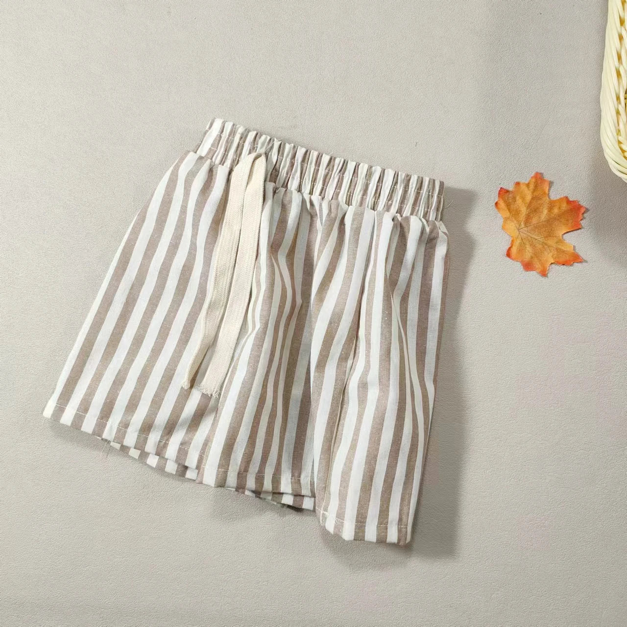 Children's Cotton Shorts - Boys Casual Summer Pants With Elastic Waist, Loose Fit - ZOOMNSTORE