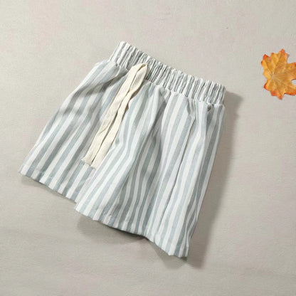 Children's Cotton Shorts - Boys Casual Summer Pants With Elastic Waist, Loose Fit - ZOOMNSTORE