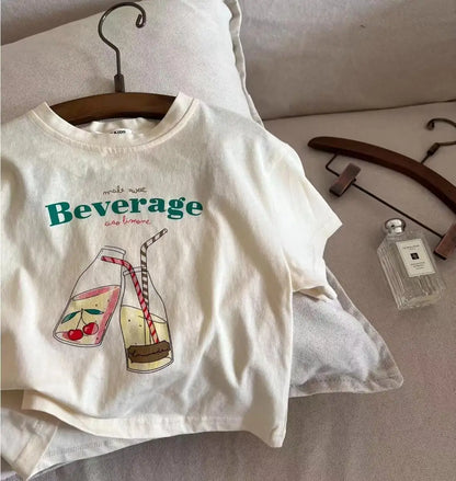 Kids Cartoon Cotton T-Shirt - Short Sleeve Summer Top for Boys  Girls - ZOOMNSTORE