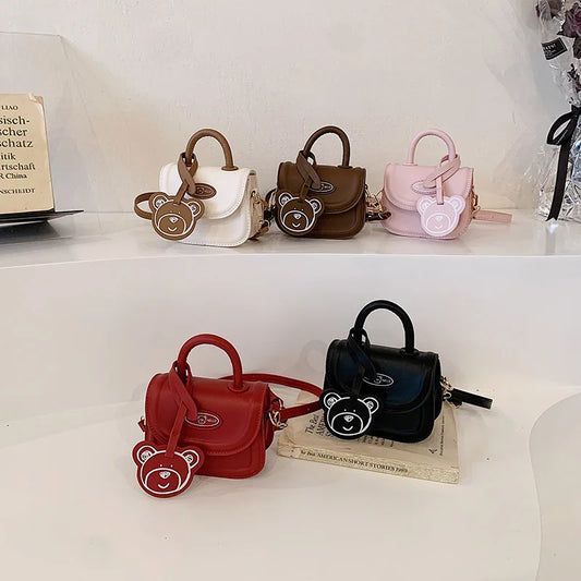 Trendy Childrens PU Crossbody Bag - Handmade Toddler Coin Pouch Purse - ZOOMNSTORE