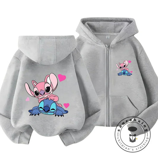 Children's Hoodie - Disney Stitch Printed Kids Hooded Sweatshirt for Boys & Girls - ZOOMNSTORE