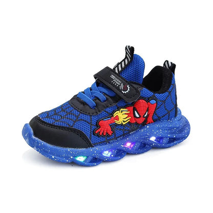 Spider-Man LED Sneakers for Boys - Spring Casual Sports Shoes - ZOOMNSTORE