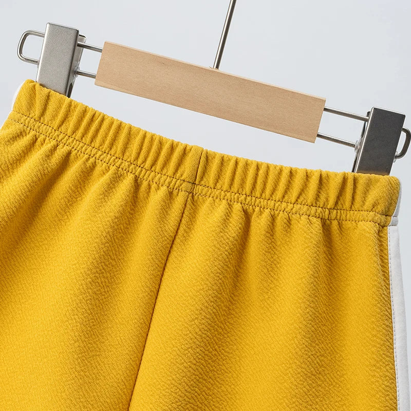Children's Summer Shorts - Unisex Kids Hot Pants With Elastic Waist, Casual Polyester - ZOOMNSTORE
