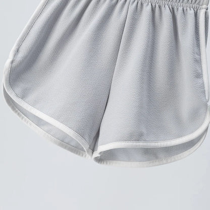 Children's Summer Shorts - Unisex Kids Hot Pants With Elastic Waist, Casual Polyester - ZOOMNSTORE