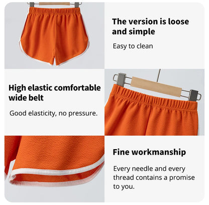 Children's Summer Shorts - Unisex Kids Hot Pants With Elastic Waist, Casual Polyester - ZOOMNSTORE