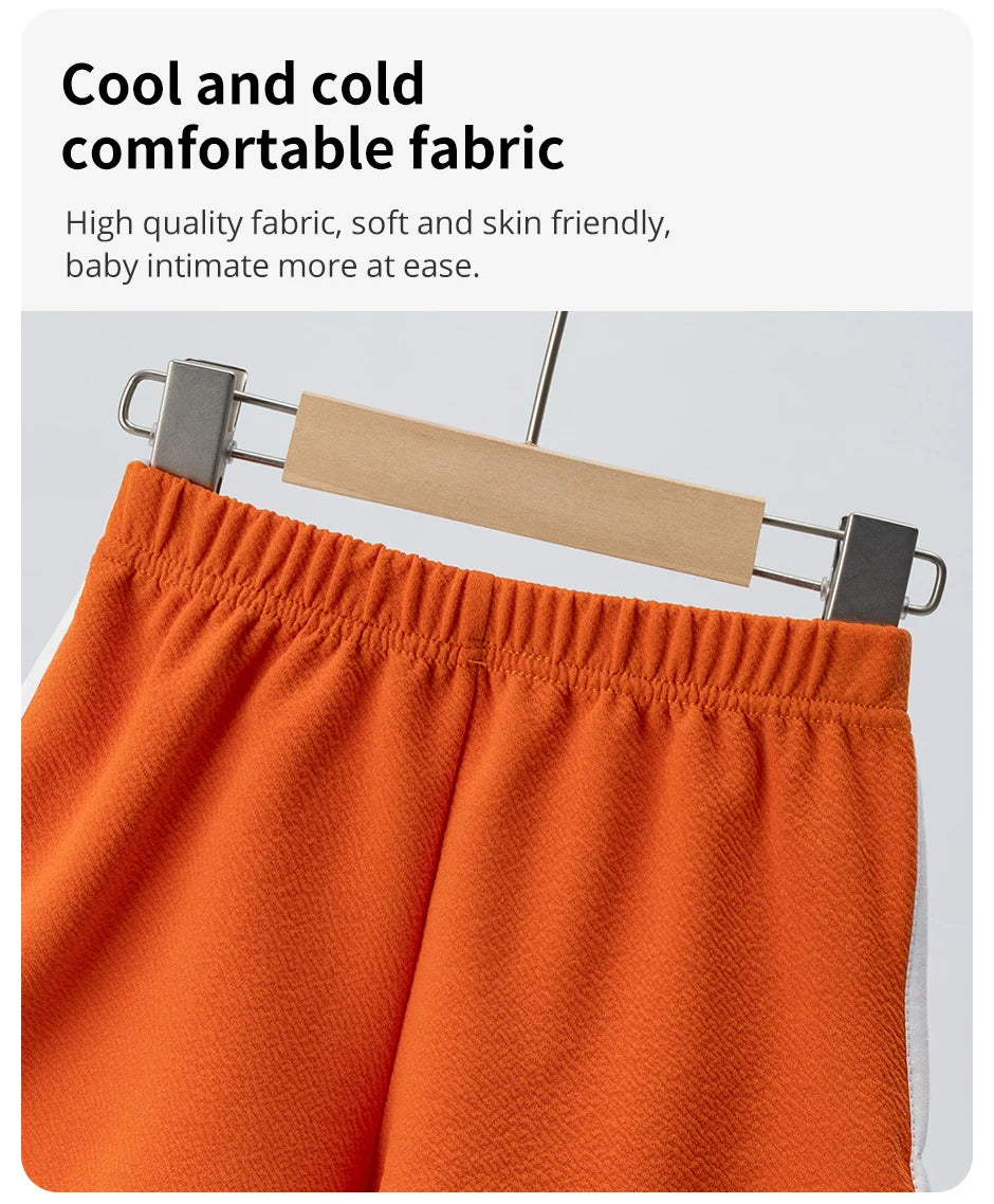 Children's Summer Shorts - Unisex Kids Hot Pants With Elastic Waist, Casual Polyester - ZOOMNSTORE