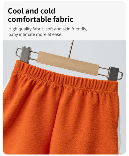 Children's Summer Shorts - Unisex Kids Hot Pants With Elastic Waist, Casual Polyester - ZOOMNSTORE