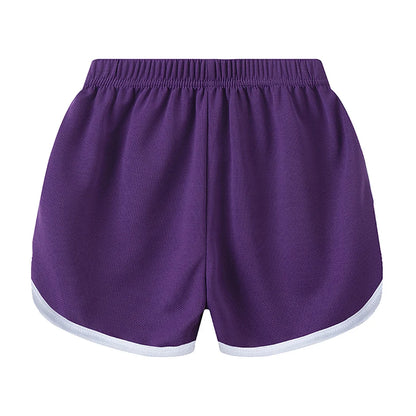 Children's Summer Shorts - Unisex Kids Hot Pants With Elastic Waist, Casual Polyester - ZOOMNSTORE