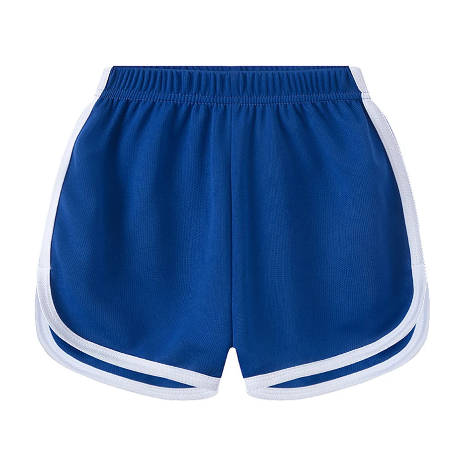 Children's Summer Shorts - Unisex Kids Hot Pants With Elastic Waist, Casual Polyester - ZOOMNSTORE