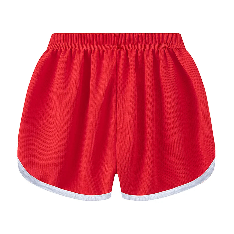 Children's Summer Shorts - Unisex Kids Hot Pants With Elastic Waist, Casual Polyester - ZOOMNSTORE