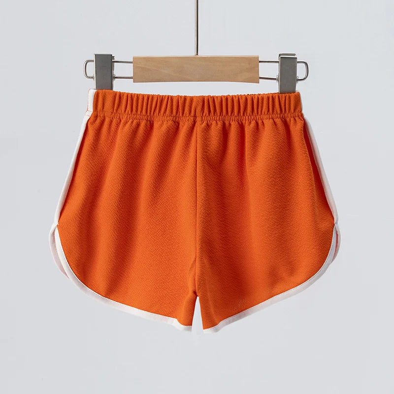 Children's Summer Shorts - Unisex Kids Hot Pants With Elastic Waist, Casual Polyester - ZOOMNSTORE