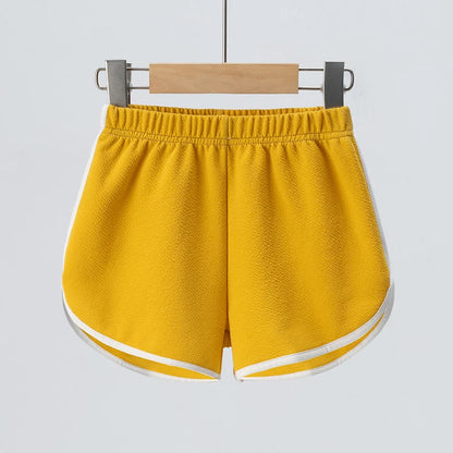 Children's Summer Shorts - Unisex Kids Hot Pants With Elastic Waist, Casual Polyester - ZOOMNSTORE