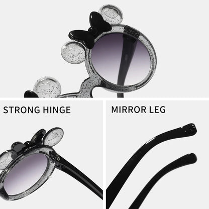 Cute Cartoon Sunglasses for Girls - Trendy Candy Colored Bow Glasses - ZOOMNSTORE