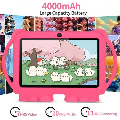 2025 New 5G WIFI 7-inch Children's Tablet 4GB+64GB ROM Drawing and Learning Portable Mini Tablet Quad Core Dual Cameras 4000mAh - ZOOMNSTORE