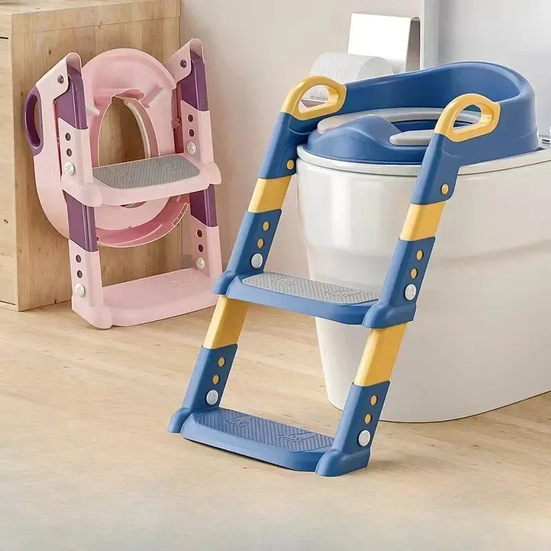 Children's Toilet Stool – Foldable Foot Stool & Multi-Functional Potty Training Ladder for Kids - ZOOMNSTORE