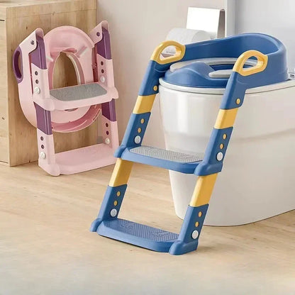 Children's Toilet Stool – Foldable Foot Stool & Multi-Functional Potty Training Ladder for Kids - ZOOMNSTORE