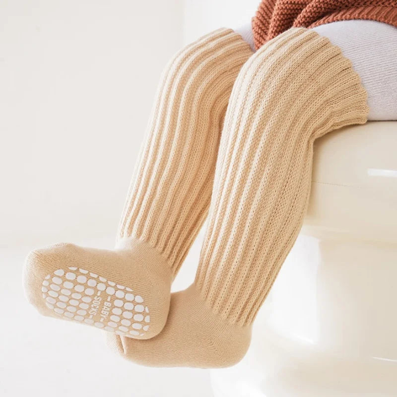 Children's Socks For Boys Girls Winter Thick Warm Newborn Baby Knee High Long Socks Fashion Kids Toddler Sock Anti slip 0-4Years - ZOOMNSTORE