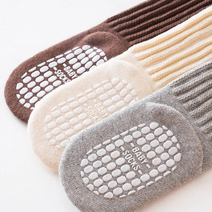Children's Socks For Boys Girls Winter Thick Warm Newborn Baby Knee High Long Socks Fashion Kids Toddler Sock Anti slip 0-4Years - ZOOMNSTORE