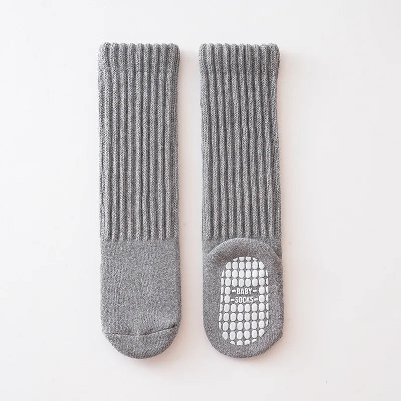 Children's Socks For Boys Girls Winter Thick Warm Newborn Baby Knee High Long Socks Fashion Kids Toddler Sock Anti slip 0-4Years - ZOOMNSTORE