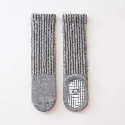 Children's Socks For Boys Girls Winter Thick Warm Newborn Baby Knee High Long Socks Fashion Kids Toddler Sock Anti slip 0-4Years - ZOOMNSTORE