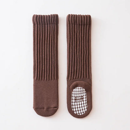 Children's Socks For Boys Girls Winter Thick Warm Newborn Baby Knee High Long Socks Fashion Kids Toddler Sock Anti slip 0-4Years - ZOOMNSTORE