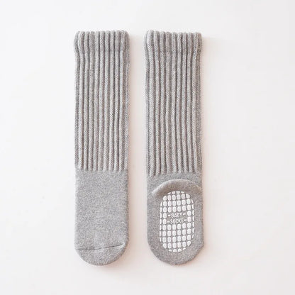 Children's Socks For Boys Girls Winter Thick Warm Newborn Baby Knee High Long Socks Fashion Kids Toddler Sock Anti slip 0-4Years - ZOOMNSTORE