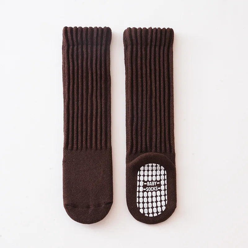 Children's Socks For Boys Girls Winter Thick Warm Newborn Baby Knee High Long Socks Fashion Kids Toddler Sock Anti slip 0-4Years - ZOOMNSTORE