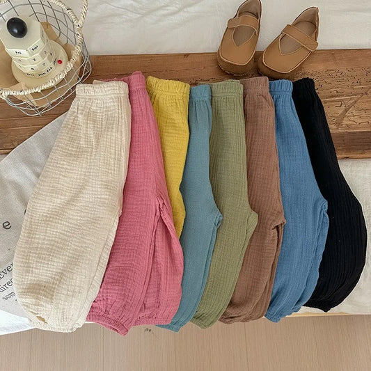 Childrens Anti-Mosquito Pants - Loose Summer Bloomers for Kids - ZOOMNSTORE