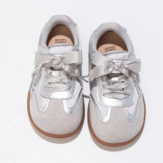 Childrens Board Shoes - Casual Gold Sneakers for Boys  Girls - ZOOMNSTORE
