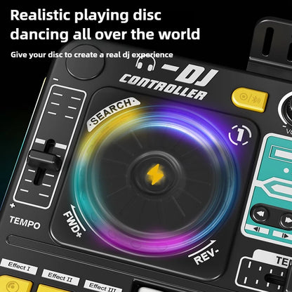 Childrens DJ Mixer Toy - Multifunctional Simulation Controller  Sound Card - ZOOMNSTORE