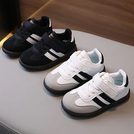 Childrens Ergonomic Sneakers - Soft PU Leather Sport Shoes for Boys  Girls - ZOOMNSTORE