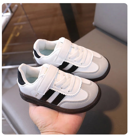 Childrens Ergonomic Sneakers - Soft PU Leather Sport Shoes for Boys  Girls - ZOOMNSTORE