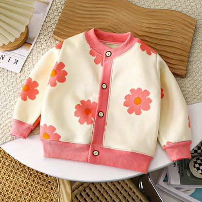Childrens Knitted Coat - Warm Autumn Winter Sweater Jacket for Boys  Girls - ZOOMNSTORE