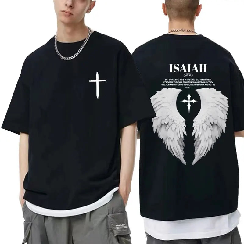 Faith Over Fear Dove T-Shirt - Casual Oversized Cotton Tee for Men  Women - ZOOMNSTORE