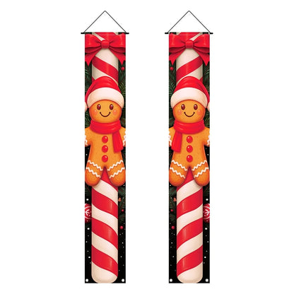 Christmas Door Banner - Merry Xmas Hanging Sign | Holiday Party Decoration 2025 - ZOOMNSTORE